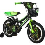 Tommybike 16 Jant Çocuk Bisikleti 5-8 Yaş Erkek Vitessiz Yeşil Renkli Aksesuarlı