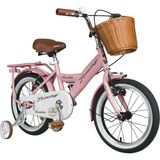 Tommybike Latte Hasır Sepetli, Deri Elcikli 16 Jant Çocuk Bisikleti, 4-6 Yaş Çocuk Bisikleti