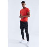 Tommylife 84754 Siyah Kamuflaj Desenli Dar Kalıp Jogger Erkek Eşofman Altı