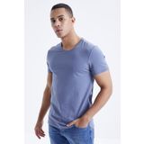 Tommylife 87911 Petrol Erkek Basic Kısa Kol Standart Kalıp O Yaka T-Shirt