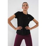 Tommylife 97144 Basic Kısa Kol Standart Kalıp O Yaka Siyah Kadın T-shirt