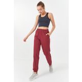 Tommylife 97162 Lacivert Melanj Kadın Basic Sıfır Kol Dar Kalıp U Yaka Crop Top Bluz