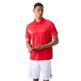 TOMMYLIFE Kırmızı Nefes Alan Dokulu İnce Esnek Standart Fit Polo Yaka Erkek Performans T-Shirt - 88402