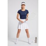 TOMMYLIFE Siyah Sıkılaştırıcı Yüksek Bel Kadın Tenis Etek - 94690