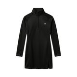 TOMMYLIFE Siyah Yarım Fermuarlı Dik Yaka Standart Kalıp Kadın Sporcu Tunik - 97309