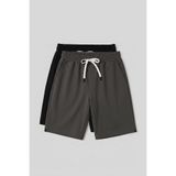 TOMMYLIFE Standart Fit 2li Paket Siyah Erkek Şort - 81314