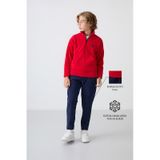 Tommylife Tommy Life Kırmızı-lacivert Kalın Yumuşak Dokulu Standart Fit Nakışlı Polar Erkek Çocuk Eşofman Takım - 11218 Kırmızı - Lacivert