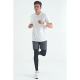 Tommylife Tommy Life Siyah Arka Bilek Baskı Detaylı Yüksek Bel Slim Fit Aktif Spor Erkek Tayt - 84988 SiYAH Siyah