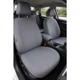 Tomoni Audi A 4 Uyumlu Kaydırmaz Tabanlı Oto Koltuk Minder Seti - 5 Li Full Set-Sünger Destekli- Kapitoneli- Terletmez Kumaş-Pratik Kurulum -Bej