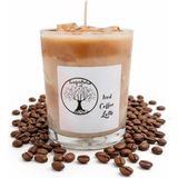 Tomris Hatun Ice Coffee Latte Mum, Soya Wax ve Jel Mum, Kahve Kokulu