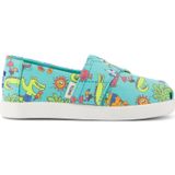 Toms Alpargata Classic Glow in the Dark Miami Alligators Kız Çocuk Babet, 24.5, 1TMSK2025013, Aqua, Kız çocuk