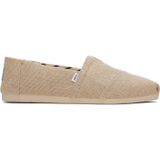 TOMS Alpargata Heritage Canvas düz erkek terliği, Doğal renksiz, 41 EU