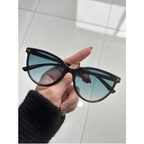Toms Black Güneş Gözlüğü Cateye Yeşil Cam Renkli