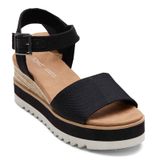 TOMS Kadın Diana Sandalet, Siyah, US 8,5, Siyah, 39 EU