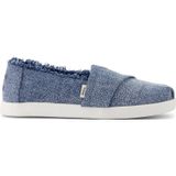 Toms Kız Çocuk Espadril 10022091 Alpargata Classic Dark Skyttextured Denim With Fray,Lacivert 32 5