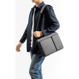 Tomtoc Defender A42 16 Inç Gri Macbook Pro Çantası Su Geçirmez Kumaş ve Ergonomik Tasarımla