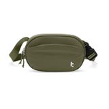 tomtoc Kadın Bel Çantası/Hip Bag RFID Korumalı, 1,5 L Küçük Sling Çanta, Göğüs Çantası/Bel Çantası/Telefon Çantası/Omuz Çantası Crossbody, Seyahat, Günlük, Festival, Spor ve Yürüyüş için