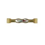 Tomurcuk 198-41-128-16 Altın Beyaz 128 mm Porselen Mobilya Kulbu