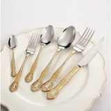 Tomurcuk Home Royal Mademoıselle Margaret 36 Parça Kaşık Çatal Bıçak Takımı - Gold - Altın