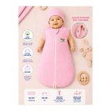 Tomuycuk %100 Pamuklu Pembe Kız Bebek Uyku Tulumu 0-6 Ay Fermuarlı Çıtçıtlı Kol Mevsimlik Şapkalı Yenidoğan
