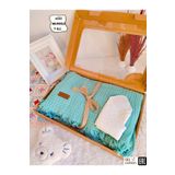 Tomuycuk 4 Kat Müslin Mint Yeşil Saçaklı Bebek Battaniyesi 100x120 Cm- %100 Pamuklu & Çok Amaçlı Battaniye