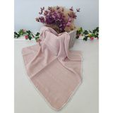 Tomuycuk Bebek Battaniyesi Bebek Örtüsü Puset Örtüsü Çok Amaçlı Bebek Pikesi Mevsimlik Hediyelik 80X90 cm - Pudra - 0 - 2 Yaş