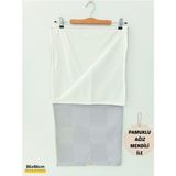 Tomuycuk Kız Erkek Bebek Battaniyesi Pike %100 Pamuklu Doğal Organik Uyku Çift Taraflı Örtü 86X86CM - Gri - 0 - 2 Yaş