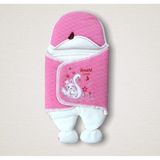 Tomuycuk Ördekli Kız Bebek Ayaklı Kundak Pembe - 0 - 1 Yaş