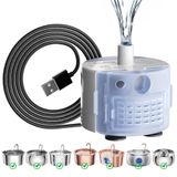 Tomxcute Kedi Su Sebili için Yedek Pompa, Uyumlu 11oz/3.2L ve 140oz/4.0L Otomatik Paslanmaz Çelik Pet Çeşmesi, Süper Sessiz Köpek Su Pompası - Beyaz