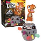Tomy Pop Up Trex Classic Aksiyon Oyunu, Aile ve Okul Öncesi Çocuklar Için Jurassic World Oyunları, 4, 5, 6, 7, 8 Yaşındaki Erkek ve Kız Çocukları ve Yetişkinler Için - Acı Kahverengi