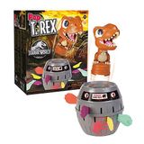 Tomy Pop Up Trex Classic aksiyon oyunu, aile ve okul öncesi çocuklar için Jurassic World oyunları, 4, 5, 6, 7, 8 yaşındaki erkek ve kız çocukları ve yetişkinler için