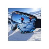 TomyHelf Aynalı Kayak Gözlüğü Antifog Ventilli Uv Korumalı Güneş Kar Gözlük Gümüş Snowboard Glasses Sporu