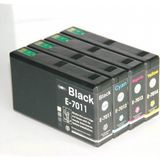 Toner Türk Epson T7011 - 12 - 13 - 14 Xxl Kartuş Takım- WP-4015DN -WP-4095DN -WP-4515DN -WP-4525DNF -WP-4535DWF -WP-4545DTWF -WP-4595DNF - Renkli - Siyah