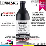 Toner Türk T650H11E / T650 / T6500E / T650N / T652 / T654 / T656 Toner Tozu 690GR. Şişe - Renkli