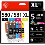tonermax Canon PGI-580XL / CLİ-581XL Set Muadil Kartuş - Renkli
