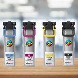 tonermax Epson Workforce Pro WF-C5890 Muadil Kartuş Takım - Siyah