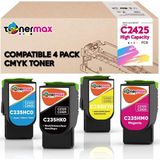 tonermax Lexmark C2425 Muadil Toner Set - Yüksek Kapasiteli / C2425DW / C2325DW /MC2325ADW /MC2425ADW /MC2535ADWE /MC2640ADWE - Renkli