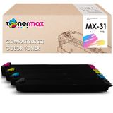 Tonermax Mx2301N / Mx2600N / Mx3100N Sharp Mx-31Gt Smyk Set Muadil Toner