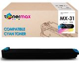 Tonermax Mx2301N / Mx2600N / Mx3100N Sharp Mx-31Gtca Mavi Muadil Toner