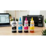Tonermerkezi Epson Muadil - L3250 L3210 L3150 L3110 L1110 Yazıcılar İle Tam Uyumlu 4'Lü Set