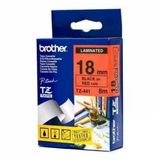Tonersepeti Brother Tz-441 Kırmızı Üzerine Siyah Etiket Şeridi