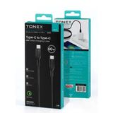 Tonex Iphone 15 / 16 Pro Max Uyumlu 60W Hızlı Şarj Kablosu 1 Metre Beyaz Renk