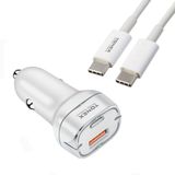 Tonex Ta-38W Pd + Usb-A Type-C To Type-C Kablolu Araç İçi Şarj Aleti Set