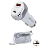 Tonex Ta-41W Pd + Usb-A Type-C To Type-C Kablolu Araç İçi Şarj Aleti