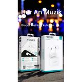 Tonex Tx-450 Tws Kablosuz Kulak Içi Bluetooth Kulaklık Beyaz 10 Saat Kesintisiz Müzik