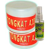 Tongkat Ajimat Madura 2 Adet 100 Ml Vajinapress Masaj Kremi + 30 Ml Çörek Otu Yağı