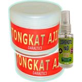 Tongkat Ajimat Madura 2AD 100 ml Wagına Pres Şekilleme Kremi + Yanında 30 ml Çörek Otu Yağı