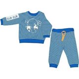 Tongs Baby 4625T Bebek Baskılı Saks Mavisi Eşofman Takımı - 9 - 12 Ay