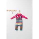 Tongs Colorful Autumn Bebek Salopet Takım Antrasit - 6 - 9 Ay