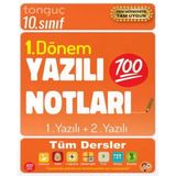 Tonguç 10.Sınıf Tüm Dersler 1.Dönem Yazılı Notları